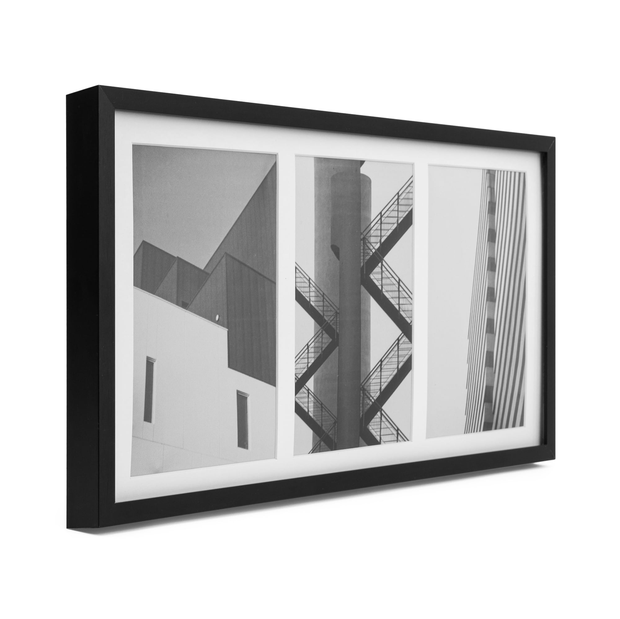 (2 pack) Better Homes & Gardens – 4x6 Picture Frame – Black 3 Photo Wall Frame