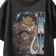 thumbnail image 3 of Disney Moana Maui Hook Pose Youth T Shirt (Black, XS-XL), 3 of 4