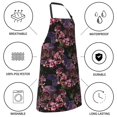 thumbnail image 6 of Bingfone Orchids Flowers Apron Gifts For Men, Women Professional Grade Chef Apron for Kitchen,BBQ & Grill, 6 of 8