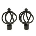 thumbnail image 3 of Support de Tringle à Rideau 22mm Accessoires Support de Tringle à Rideau Type 4 - Noir, 3 of 8