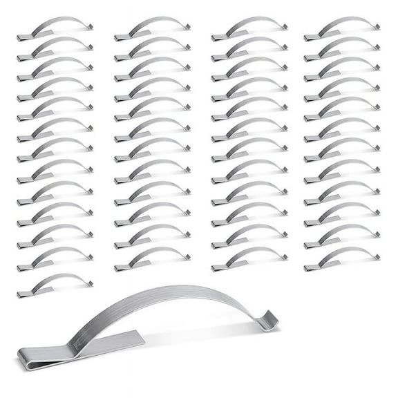 50 Pcs Window Screen Tension Spring, Corner Mount Flat Window Spring Stainless Steel Window Screen Clip 2-3/4inch