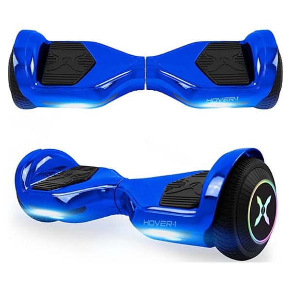 Hover-1 All-Star Hoverboard for Children, 6.5 in LED Wheels, 220 lb Max Weight, Blue - image 3 of 10
