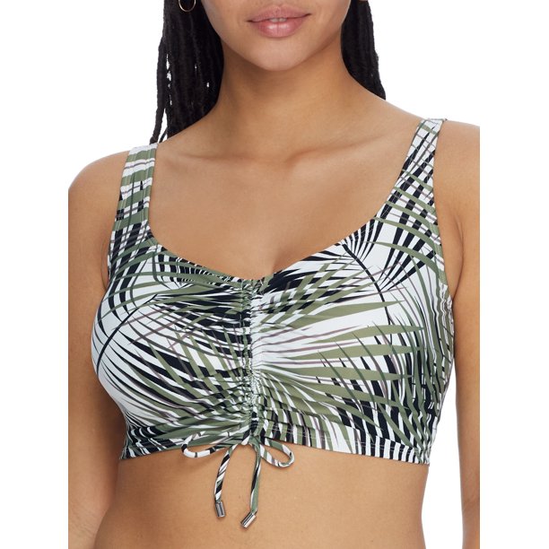 Coco Reef Womens Endless Summer Palm Elevate Shirred Underwire Bikini