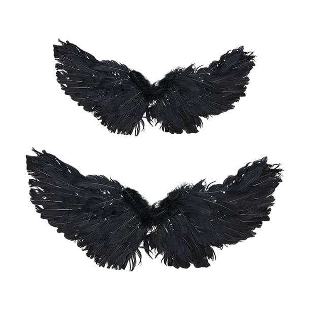 2x disfraz mascota Cosplay de Navidad elástico Animal tema pequeño perro Halloween Ángel ala para disfraces cumpleaños Negro Color L Talla Sunnimix Disfraz de Halloween