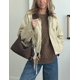 thumbnail image 4 of Chaqueta utilitaria con cuello en contraste para mujer Jacket Megfie, color caqui, 4 of 5