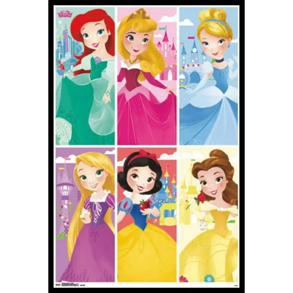 Disney Princess - Kingdom Laminated & Framed Poster Print (22 x 34)