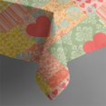 thumbnail image 5 of Pioneer Flower Floral Print Pattern Square Tablecloth, Waterproof Wipeable Spillproof Washable Table Cover for Home Kitchen Party Decor, 52"x52", 5 of 6
