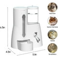 thumbnail image 2 of 2 in 1 Hamster Water Bottle - Automatic Food Bowl, No Drip Small Animal Water Bottle Dispenser, for Syrian Dwarf Hamsters, Gerbils, Mouse, Hedgehog, Hamster Cage Accessories, 2 of 6