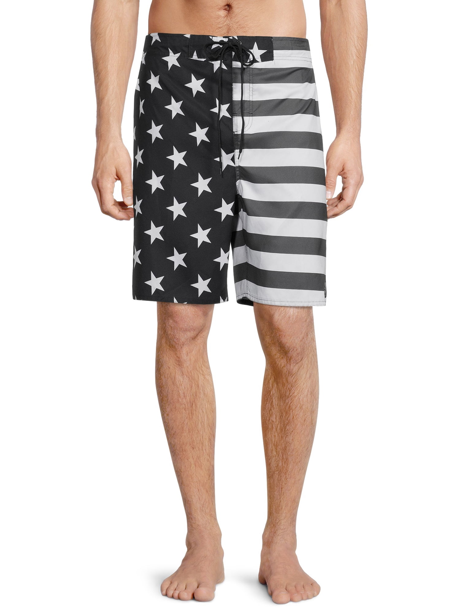 LAGUNA MENS STARS N STRIPES SWIM TRUNKS 