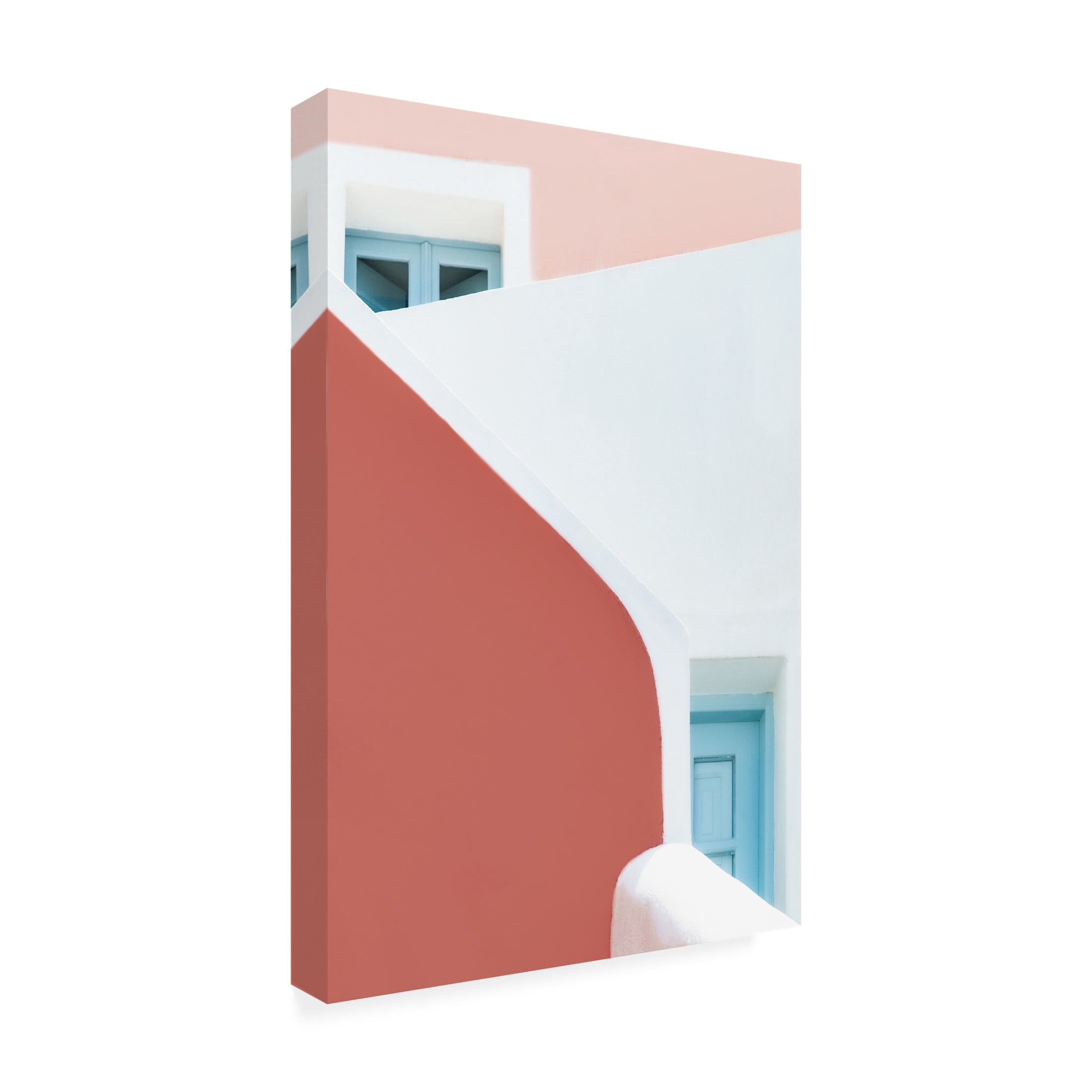 Trademark Fine Art Linda Wride Pastel Pinks And Blues Canvas Wall Art