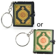 Charm Arabic the Koran Keyring Pendant Mini Ark Quran Keychain Decor for Wallet