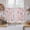 Pink, variant on Easter Bunny Tier Curtains 24 Inch Length, Spring Purple Flower Rustic Farmhouse Grey Plaid Cafe Short Curtains for Bathroom Sink, Small Kitchen Curtain Light Filtering Drapes 2 Panels 27.5"Wx24"L