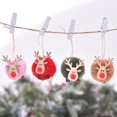 thumbnail image 3 of Queilt Pieces Reindeer Christmas Tree Decorations, Christmas Tree Decorations, Colorful Elk Christmas Tree Decorations, for Christmas Tree Decoration, Holiday and Party Decorations, 3 of 5