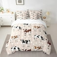 thumbnail image 2 of Queen Bed in a Bag Milk Cow Comforter Set with Sheets 7Pieces All Season Western Cow Bedding Sets with Comforter,Pillow Sham,Flat Sheet,Fitted Sheet and Pillowcase, 2 of 5