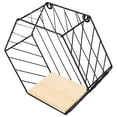 thumbnail image 2 of Estante de pared de hierro para cocina, baño, almacenamiento de pared para decoración del hogar, 2 of 6