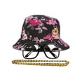 thumbnail image 1 of 90s Hip-Hop Gold Chain Kit - Black/Pink Floral, 1 of 2