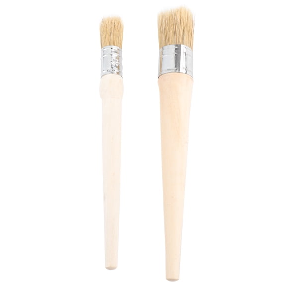 GOOHOCHY  2 Pcs Paint Brush Stencil Round for Chalk Professional Brushes