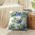 thumbnail image 4 of LALILO Throw Pillow Covers Four Blue And White Floral Anniversary Cushion Cover 18" x 18", 2951 Pack, 4 of 6