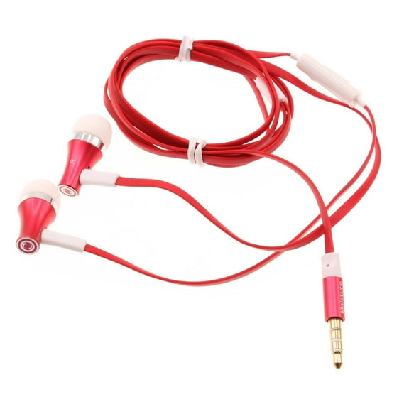 Hi-Fi Sound Wired Earphones for TCL 20S, 20 SE, 10 5G UW, Pro 5G Phones - Headphones Handsfree Mic Headset Metal Earbuds In-ear Earpieces