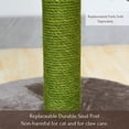 thumbnail image 6 of Catry 26" Sunflower Cat Scratcher with Replaceable Sisal Post, Double Jute Scratching Pads, for Multi-cat Home, 6 of 8