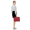 thumbnail image 6 of Mosiso for Macbook Air/Pro 13.3" Laptop Sleeve Briefcase Handbag Water Resistant Polyester Carrying Pouch Zipper Notebook Computer Bag, Red, 6 of 6