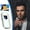 Silver, variant on Electronic Lighter, Windproof USB Rechargeable Slim Coil Lighter with Smart Fingerprint Sensor, Double Side Ignition Creatives Power Indicator Flameless Lighter