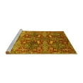 thumbnail image 2 of Ahgly Company Machine Washable Indoor Rectangle Oriental Yellow Industrial Area Rugs, 8' x 12', 2 of 4