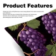 thumbnail image 2 of Grape Decorative Pillows Covers Set of 2 - Unique Patterns, 16x16, 18x18, 20x20 Inches - Throw Pillow Covers for Home Decor, Bedroom, Living Room for Various Occasions, 2 of 6