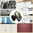 thumbnail image 5 of 4 Pcs Cabinet Handle Drawer Pulls Sea Lion Knobs with Screws Square Furniture Office Cabinet Knob Decoration, 5 of 7