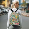 thumbnail image 7 of FORMRS Mini Backpack Purse for Women Travel Daypack Casual Shoulder Bag, Floral Pattern, 7 of 7