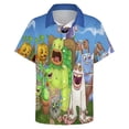 thumbnail image 3 of My Singing Monsters Mens Hawaiian Shirt Loose Fit Shirts - Short Sleeve And Button Down Hawaiian Shirt for Men with Pocket, 3 of 7