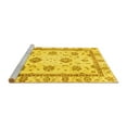 thumbnail image 2 of Ahgly Company Machine Washable Indoor Rectangle Abstract Yellow Modern Area Rugs, 3' x 5', 2 of 4