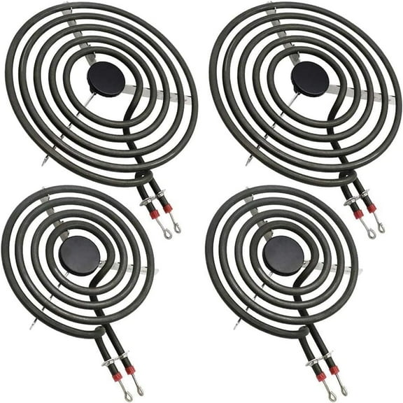 MP22YA Electric Range Burner Element Set (2 Pcs MP15YA 6" & 2 Pcs MP21YA 8") for Whirlpool Maytag Ranges/Stove