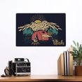 thumbnail image 2 of Utah, Camping Scene, Snowy Mountains (12x18 Aluminum Art, Indoor Outdoor Metal Sign Decor), 2 of 5