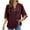 Wine#22, variant on EGNMCR Summer Tops for Women Fashion V Neck Short Sleeve Solid Color Casual Loose Soft T-Shirt Pullover Blouse Tops Spring/Summer Sale