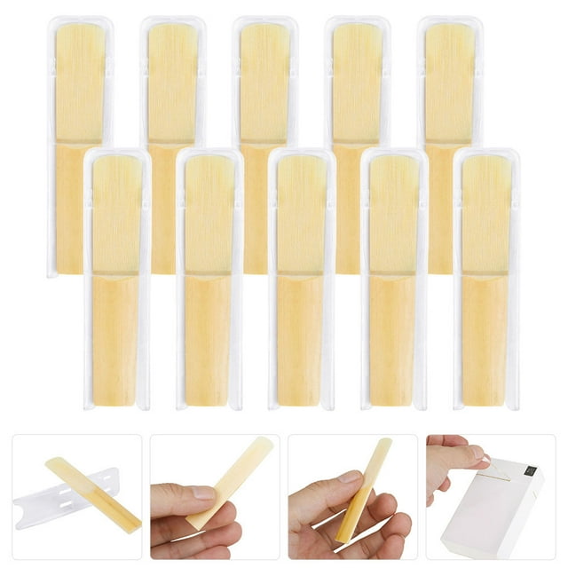 OULII Multi Color 10Set Clarinet Reeds Rectangular Shape Professional Design for Clarinet Players Music Practice