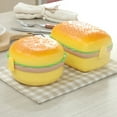 thumbnail image 3 of Boîte à Lunch Hamburger Créative Boîte Bento pour Enfants Boîte à Lunch Hamburger Créative Contenant Alimentaire avec Fourchette Contenant Alimentaire 800ml, 3 of 6