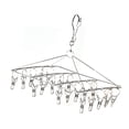 thumbnail image 2 of Clothes Drying Hanger, Stainless Steel Laundry Drying Rack With Rotating Hook Clips Multifunctional Rack Laundry Accessory For Home, 2 of 8