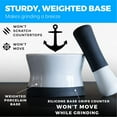 thumbnail image 3 of Cooler Kitchen Ez-Grip Ceramic and Silicone Mortar and Pestle Set, 3 of 9