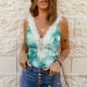 thumbnail image 4 of Moda mujer encaje sexy chaleco sin mangas con cuello en v sólido camiseta tops Pompotops  lopia998294, 4 of 9