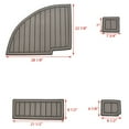 thumbnail image 3 of Rinker Boat Non-Skid Mats | 2018 236CC Port Dash Steps Gray Black (Set of 4), 3 of 4