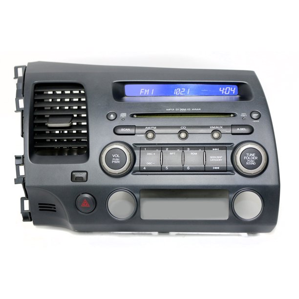 06 08 Honda Civic Mp3 Wma Xm Satellite Cd Amfm Radio 39101 Sna A510 M1 Face 2ad0 Refurbished