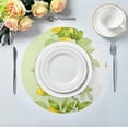 thumbnail image 5 of SKYSONIC Lemon Pattern Round Placemats for Dining Table Non-Slip Heat-Resistant Polyester Table Mats Set of 1 Washable Table Mats for Kitchen Dining Table Decoration (222), 5 of 7