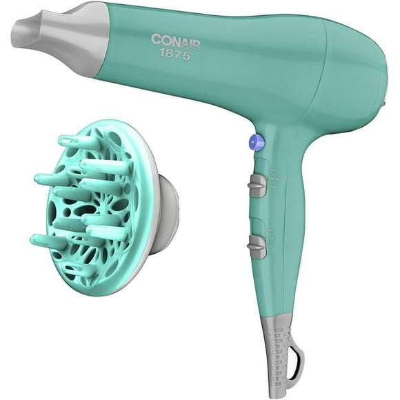 SECADORA DE CABELLO 2 VEL TURBO CON DIFUSOR VERDE CLARO verde 1