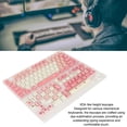 thumbnail image 4 of Teclas para teclado mecánico juego de teclas con patrón de fresa color crema sin desvanecimiento para 96 ​​teclados mecánicos para 61 teclados mecánicos, 4 of 8