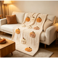 thumbnail image 3 of Halloween Throw Blanket, 59.05In X 78.74In, Soft Festive Autumn Plush Throw, Cozy Decor Piece For Farmhouse, Couch & Bedroom Rest Time, 3 of 5
