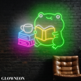 thumbnail image 2 of Glowneon Frog Book Coffee Led Wall Decor, Coffee Book Store Neon Sign, 2 of 5