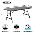 Lifetime 6ft Folding Table, Commercial Grade, Indoor/Outdoor, UV