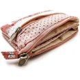 thumbnail image 5 of Women Small Zipper Coin Purse - Handmade Fabric Flower Embroidered Change Pouch - Cotton Double Zipper Wallet, 5 of 5