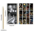 thumbnail image 3 of 6.14x2.76x0.197 Inch Scratchboard Crafts Paper Colorful Engraving Painting Scenario Set 12 Sheets with 1 Tool Creative Art Stress Relief for All Ages Family Activities Handmade Unique Gifts, 3 of 6